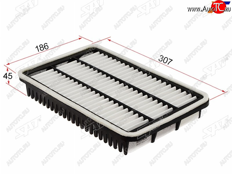 299 р. Фильтр воздушный SAT  Toyota Chaser  6 X100 - Mark 2 ( X100,  Qualis,  X110)  с доставкой в г. Воронеж