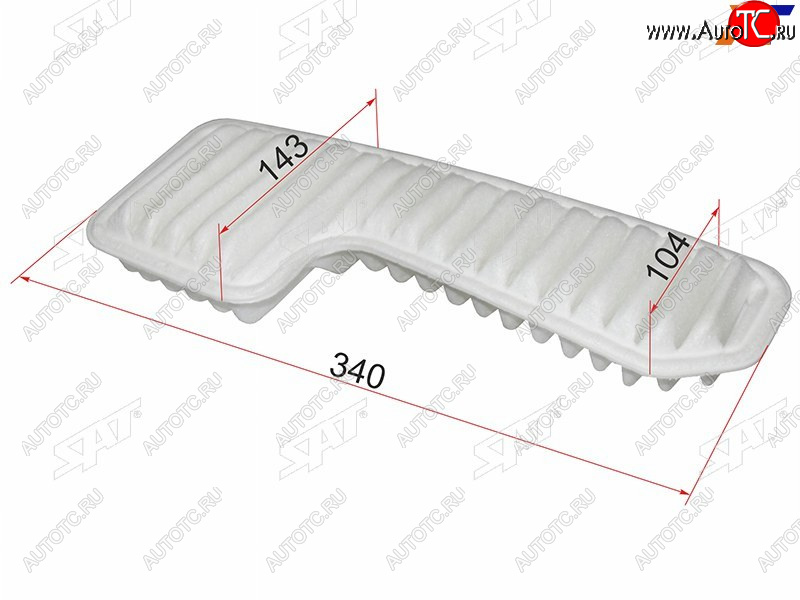 287 р. Фильтр воздушный SAT  Toyota Mark 2 ( X100,  Qualis,  X110) - RAV4 ( XA10,  CA20,  XA30,  XA305,  XA40,  XA50)  с доставкой в г. Воронеж