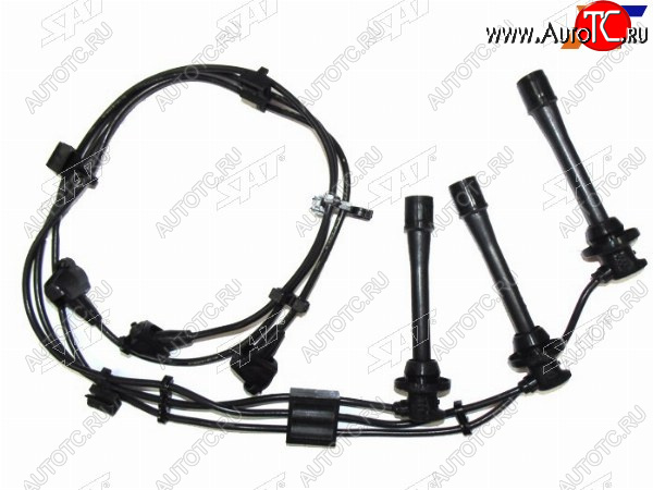 1 499 р. Провода высоковольтные TOYOTA LAND CRUISER PRADO ##J12# 5VZ-FE (кругл. резин.) SAT ST-19037-62010  с доставкой в г. Воронеж
