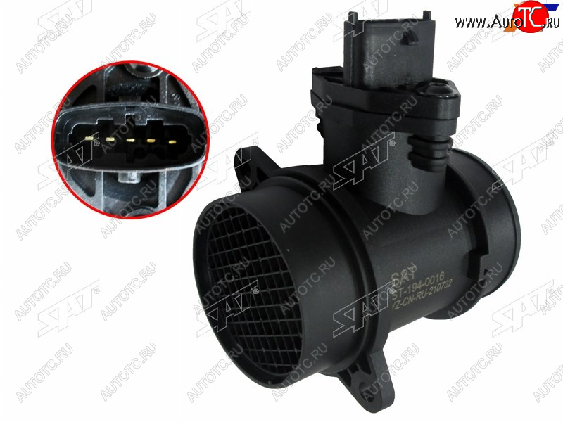 2 979 р. Датчик расхода воздуха HYUNDAI ACCENT 00-15 HYUNDAI GETZ 02-06 SAT ST-194-0016  с доставкой в г. Воронеж