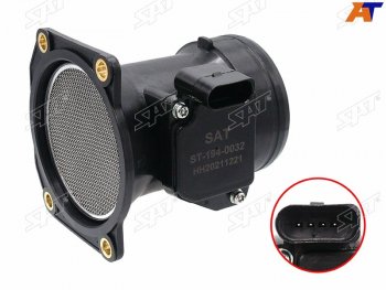 2 499 р. Расходомер воздуха VW PASSAT 98-05 SKODA OCTAVIA 97-11 AUDI A4 98-07 SAT ST-194-0032  с доставкой в г. Воронеж. Увеличить фотографию 1