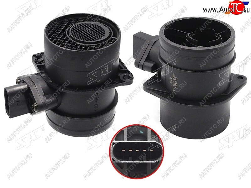 2 349 р. Датчик массового расхода воздуха VW GOLF 02-09 JETTA 05-01 PASSAT 01-11 POLO 02-10 TOUAREG 03-10 SAT ST-194-0054  с доставкой в г. Воронеж
