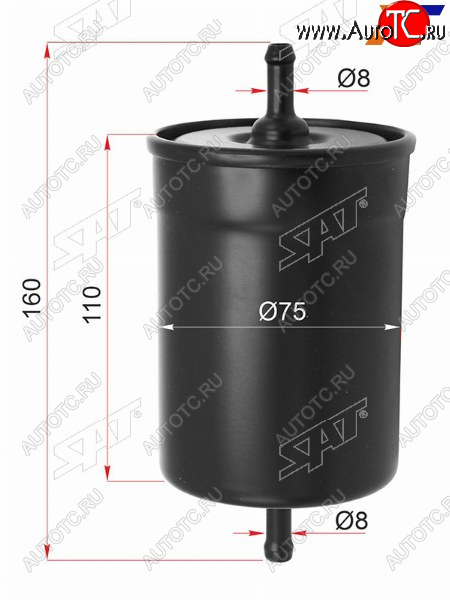 359 р. Фильтр топливный AUDI A4 94-01A6 97-05VW GOLF 91-99PASSAT 88-05FORD GALAXY 95-06 SAT ST-1H0201511A  с доставкой в г. Воронеж