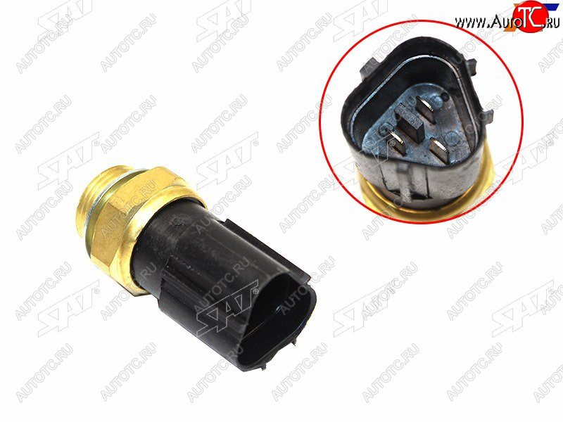 559 р. Датчик температуры включения вентилятора VOLKSWAGEN Polo 10-SKODA Rapid 12- SAT ST-1J0 959 481 A  с доставкой в г. Воронеж