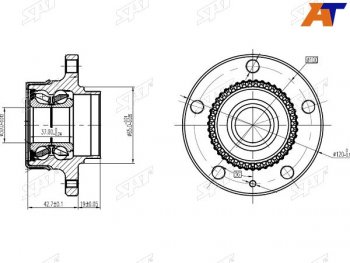 Ступичный узел задн. SAT Volkswagen Golf 4 (1997-2003)