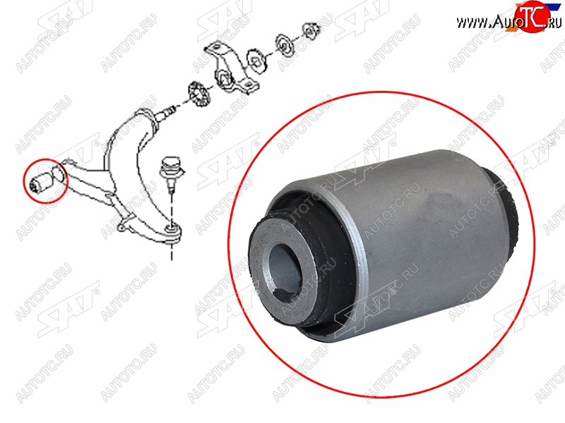 399 р. Сайлентблок Mazda 6 07-12  Subaru Forester 97-08  Impreza 92-07  Legacy 89-03  Outback 94-03 SAT ST-20204-SA000  с доставкой в г. Воронеж