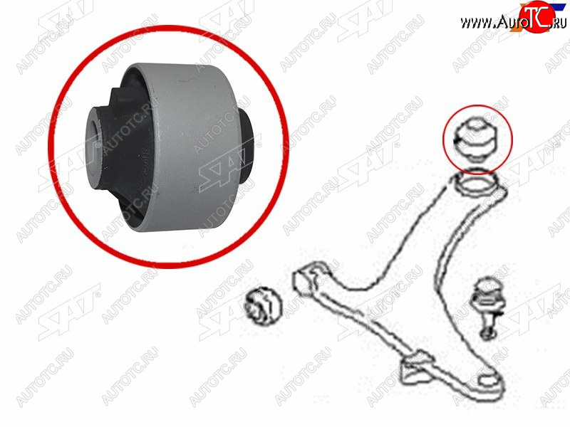 419 р. Сайлентблок Subaru Forester 07-19  Impreza 07-12  Legacy 03-09  Outback 03-09 SAT ST-20204-AG011  с доставкой в г. Воронеж