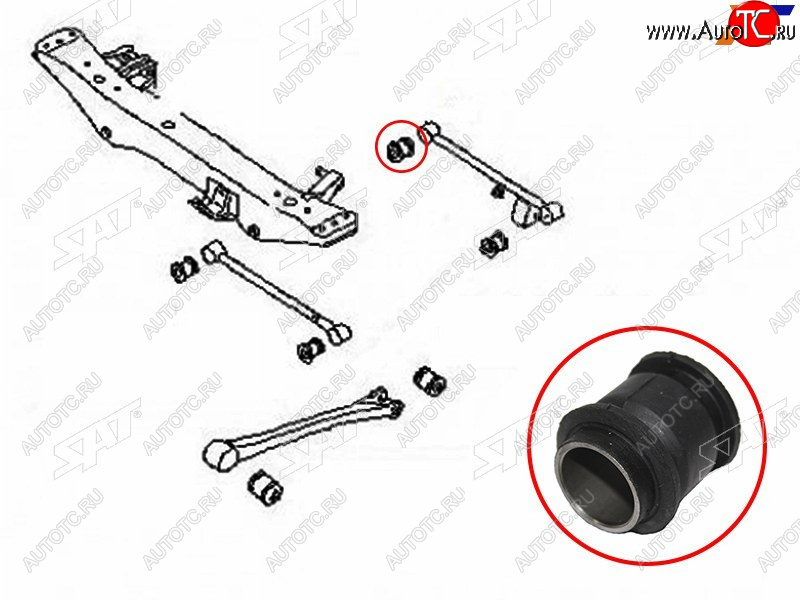 259 р. Сайлентблок Subaru Impreza 92-07  Legacy 89-98 SAT ST-20251-AA031  с доставкой в г. Воронеж