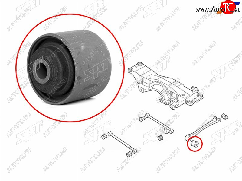 599 р. Сайлентблок Subaru Forester 97-08  Impreza 92-07  Legacy 89-98  Outback 94-99 SAT ST-20254-SA000  с доставкой в г. Воронеж