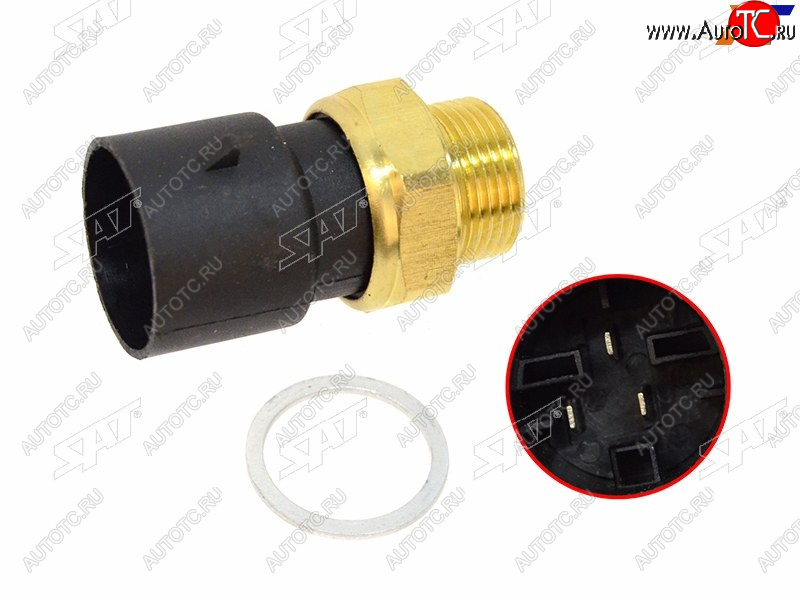 669 р. Датчик температуры ОЖ OPEL ASTRA F 91-01 CORSA AB 82-00 VECTRA AB 88-03 SAT ST-206-0046  с доставкой в г. Воронеж