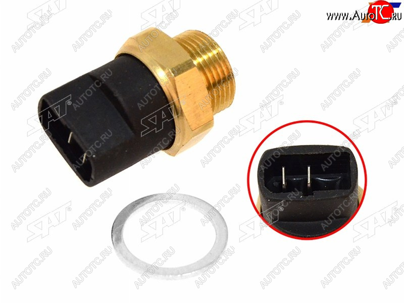 399 р. Датчик температуры ОЖ VW POLO 81-94 GOLF 86-97 SAT ST-206-0058  с доставкой в г. Воронеж