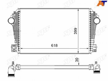 14 849 р. Интеркулер VOLKSWAGEN AMOROK 09- SAT ST-211-0016  с доставкой в г. Воронеж. Увеличить фотографию 1