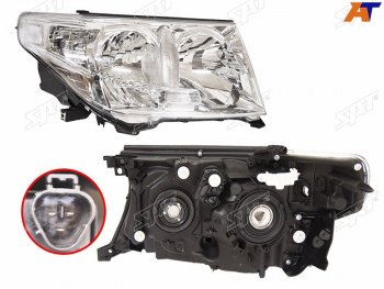 10 799 р. Фара Toyota Land Cruiser (J200) 07-12 (Справа Галоген С электрокорректором) SAT ST-212-11M1R-LD-E  с доставкой в г. Воронеж. Увеличить фотографию 1