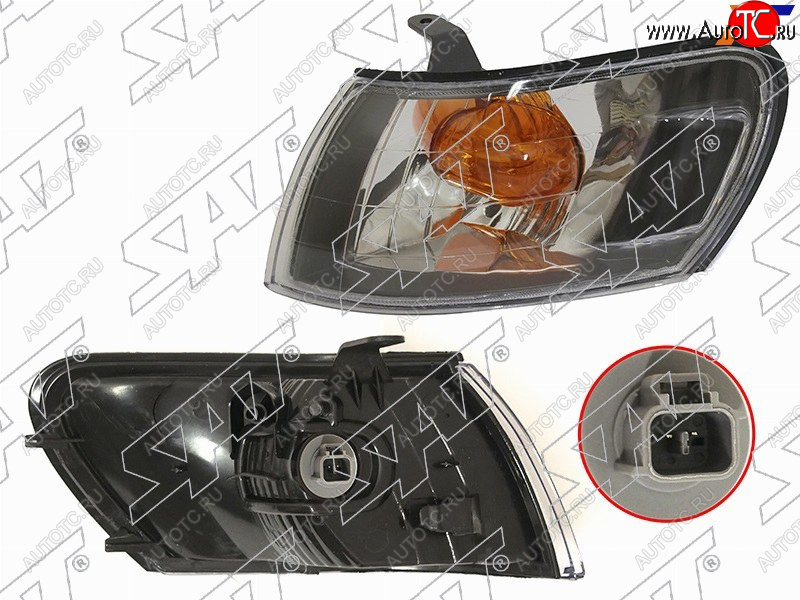 969 р. Габарит TOYOTA COROLLA 97-02 LH черный хрусталь SAT ST-212-15D8BL, st21215d8bl SAT ST-212-15D8BL  с доставкой в г. Воронеж