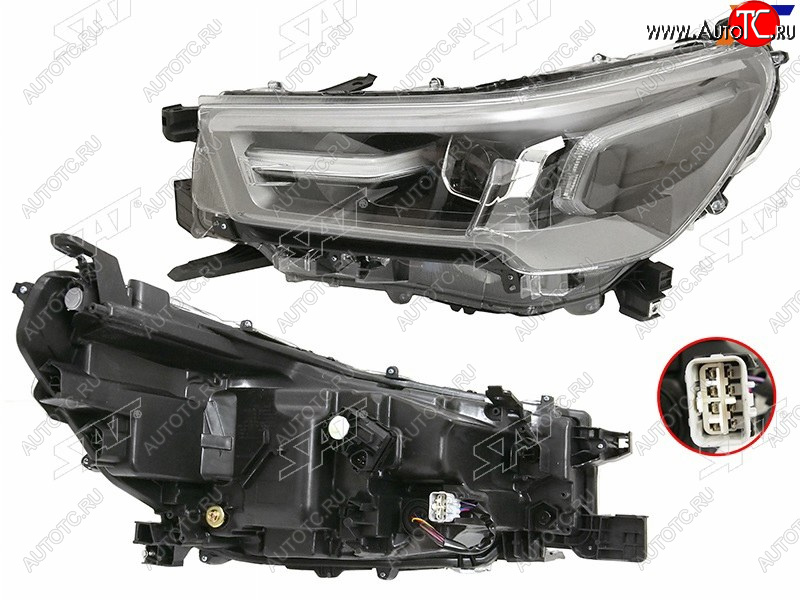 20 999 р. Фара левая (LED) SAT  Toyota Hilux  AN120 (2020-2025) 2-ой рестайлинг  с доставкой в г. Воронеж
