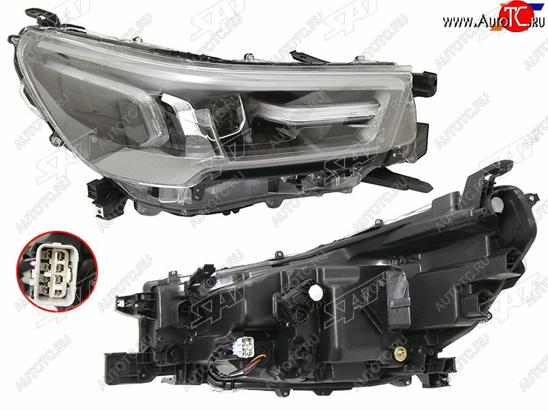 26 999 р. Фара Toyota Hilux Pick Up 20- (Справа LED ДХО С электрокорректором) SAT ST-212-20AMR  с доставкой в г. Воронеж