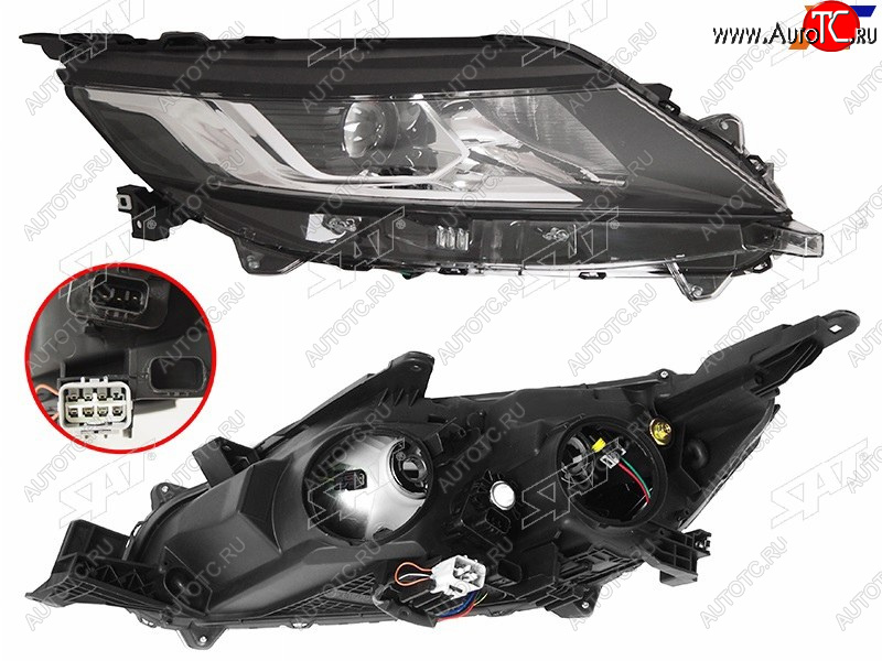 13 399 р. Фара правая (с электрокорректором) SAT Mitsubishi L200 5 KK,KL рестайлинг (2018-2022)  с доставкой в г. Воронеж