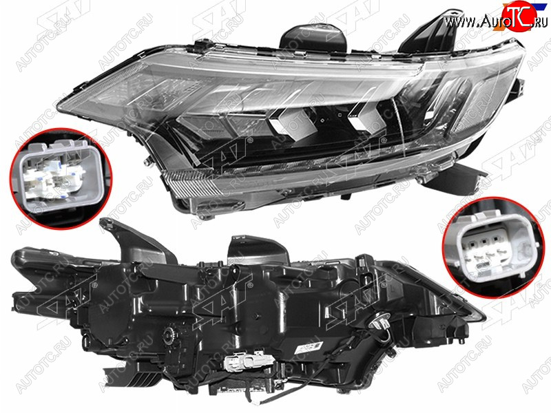 21 749 р. Фара левая (LED) SAT  Mitsubishi Outlander  GF (2018-2022) 3-ий рестайлинг  с доставкой в г. Воронеж