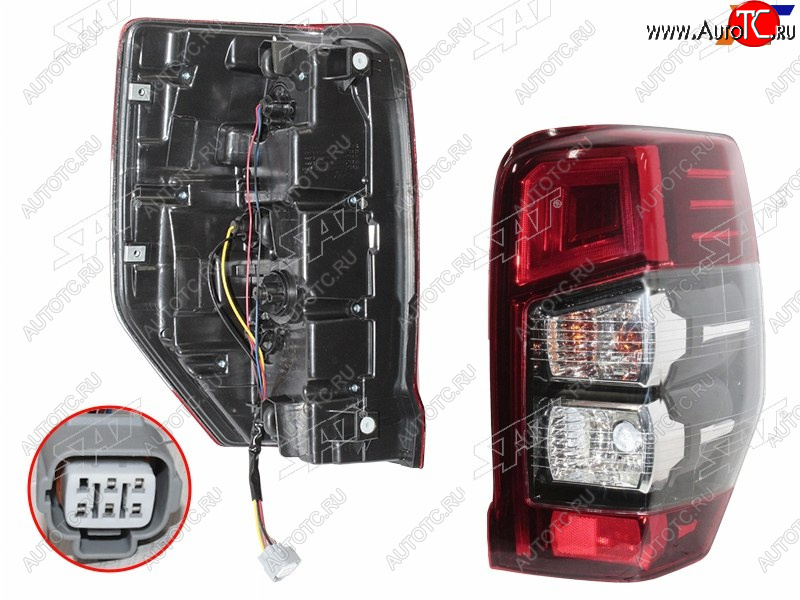 9 599 р. Фонарь задний правый SAT Mitsubishi L200 5 KK,KL рестайлинг (2018-2022)  с доставкой в г. Воронеж