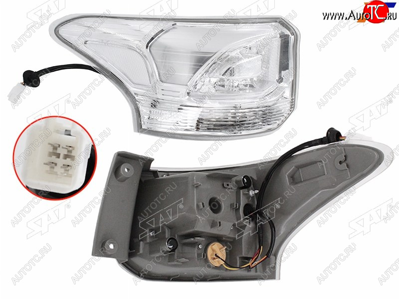 8 799 р. Фонарь задний левый (внешний, LED) SAT  Mitsubishi Outlander  GF (2014-2016) 1-ый рестайлинг  с доставкой в г. Воронеж