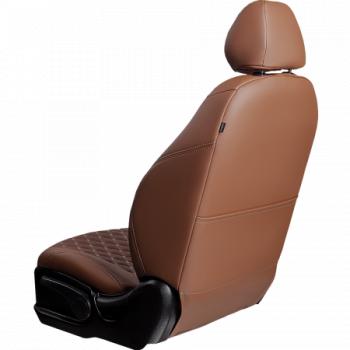 18 349 р. Комплект чехлов для сидений (РЗСиС 60/40 2Г Орегон) БАЙРОН Lord Autofashion   Chevrolet Niva  2123 (2009-2020) рестайлинг (темно-коричневый, вставка темно-коричневая, строчка коричневая)  с доставкой в г. Воронеж. Увеличить фотографию 3