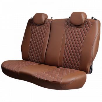 18 349 р. Комплект чехлов для сидений (РЗСиС 60/40 2Г Орегон) БАЙРОН Lord Autofashion   Chevrolet Niva  2123 (2009-2020) рестайлинг (темно-коричневый, вставка темно-коричневая, строчка коричневая)  с доставкой в г. Воронеж. Увеличить фотографию 5