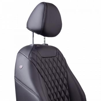 13 949 р. Комплект чехлов для сидений (РЗСиС 60/40 2Г Орегон) БАЙРОН Lord Autofashion   Chevrolet Niva  2123 (2009-2020) рестайлинг (черный, вставка черная, строчка черная)  с доставкой в г. Воронеж. Увеличить фотографию 3