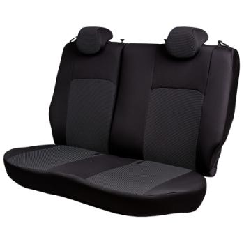 3 799 р. Комплект чехлов для сидений (1+2 мес. Жаккард) ДУБЛИН Lord Autofashion Peugeot Boxer 290 (2014-2025) (черный, вставка Ёж белый)  с доставкой в г. Воронеж. Увеличить фотографию 4
