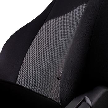 3 799 р. Комплект чехлов для сидений (1+2 мес. Жаккард) ДУБЛИН Lord Autofashion  CITROEN Jumper  290 (2014-2022), Fiat Ducato  290 (2014-2025), Peugeot Boxer  290 (2014-2025) (черный, Прямоугольник черный)  с доставкой в г. Воронеж. Увеличить фотографию 7