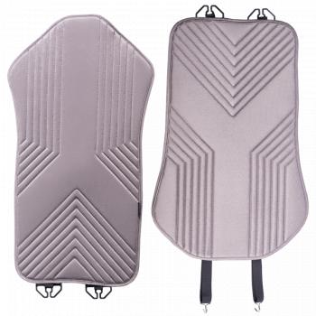 2 579 р. Накидка на сиденье (1 место Афины) ЛЮКС ст ВАН ВЭЙ Lord Autofashion   (серый, строчка серая)  с доставкой в г. Воронеж. Увеличить фотографию 10