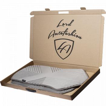 2 579 р. Накидка на сиденье (1 место Афины) ЛЮКС ст ВАН ВЭЙ Lord Autofashion   (серый, строчка серая)  с доставкой в г. Воронеж. Увеличить фотографию 2