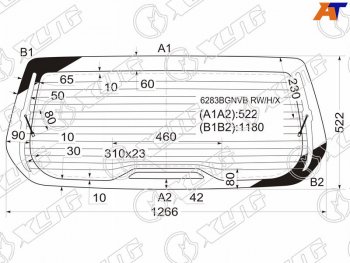 10 399 р. Стекло заднее (Цвет зеленый Обогрев) Opel Zafira 99-05  Subaru Traviq 01-04 XYG 6283BGNVB RW/H/X  с доставкой в г. Воронеж. Увеличить фотографию 1