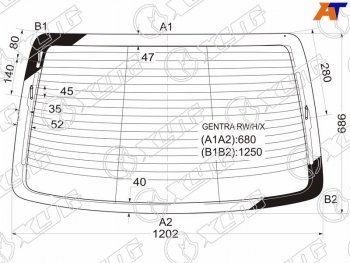 7 999 р. Стекло заднее (Цвет зеленый Обогрев Антенна) Chevrolet Aveo 05-11  Nexia 20-  Daewoo Gentra 05-1 XYG GENTRA RW/H/X  с доставкой в г. Воронеж. Увеличить фотографию 1