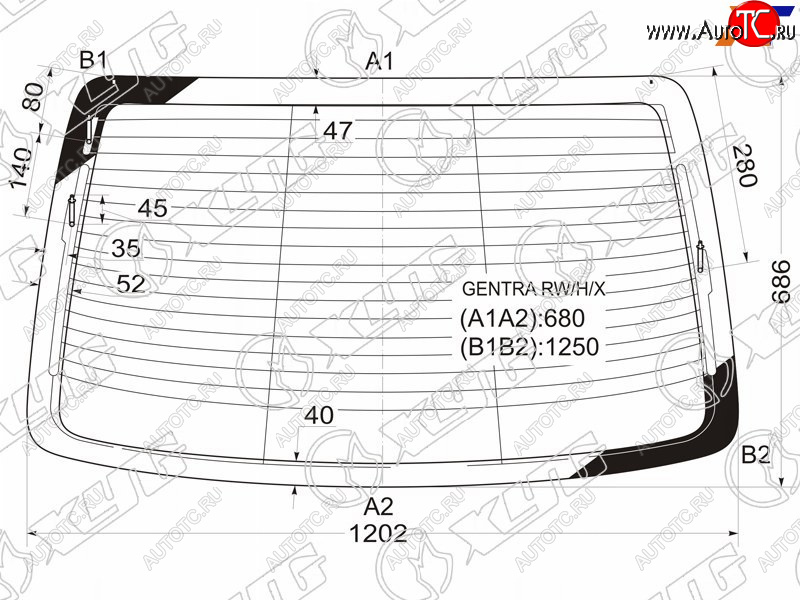 7 999 р. Стекло заднее (Цвет зеленый Обогрев Антенна) Chevrolet Aveo 05-11  Nexia 20-  Daewoo Gentra 05-1 XYG GENTRA RW/H/X  с доставкой в г. Воронеж
