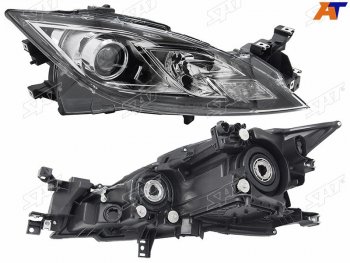 Фара правая (светлая) SAT Mazda 6 GH рестайлинг седан (2010-2012)