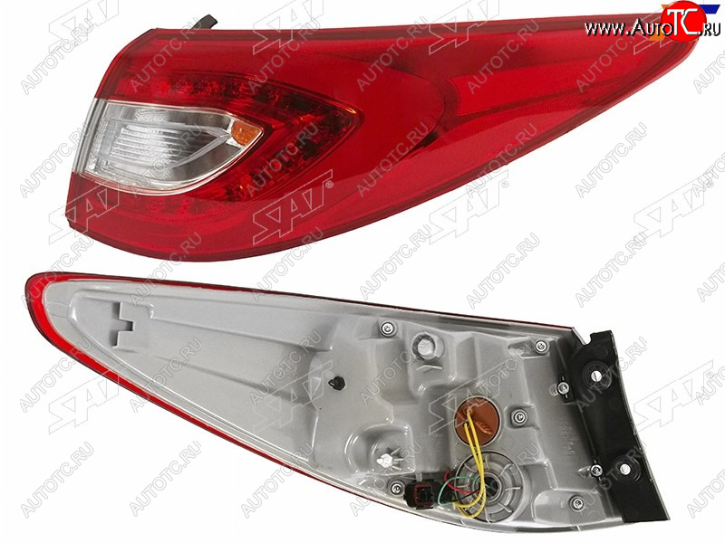 7 399 р. Фонарь задний правый (внешний, LED) SAT Hyundai IX35 LM дорестайлинг (2009-2013)  с доставкой в г. Воронеж