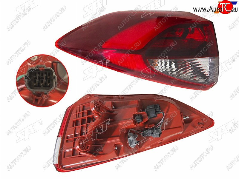 5 549 р. Фонарь задний левый (внешний, LED) SAT Hyundai Tucson TL дорестайлинг (2015-2018)  с доставкой в г. Воронеж