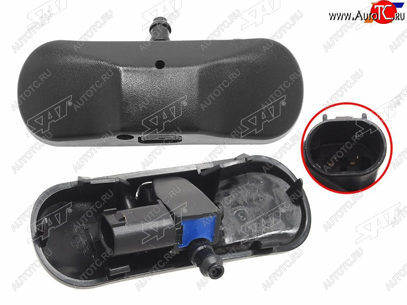 1 059 р. Форсунка омывателя лобового стекла Skoda Karoq 17-  Kodiaq 16-22  Volkswagen Golf 03-19  Jetta 05 SAT ST-227-0006  с доставкой в г. Воронеж