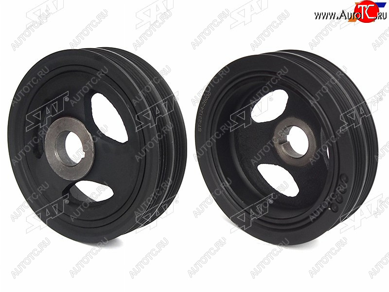 4 399 р. Шкив коленвала KIA RIO 05-11CERATO I 04-09HYUNDAI ACCENT 06-10GETZ 02-11 SAT ST-23124-26030  с доставкой в г. Воронеж