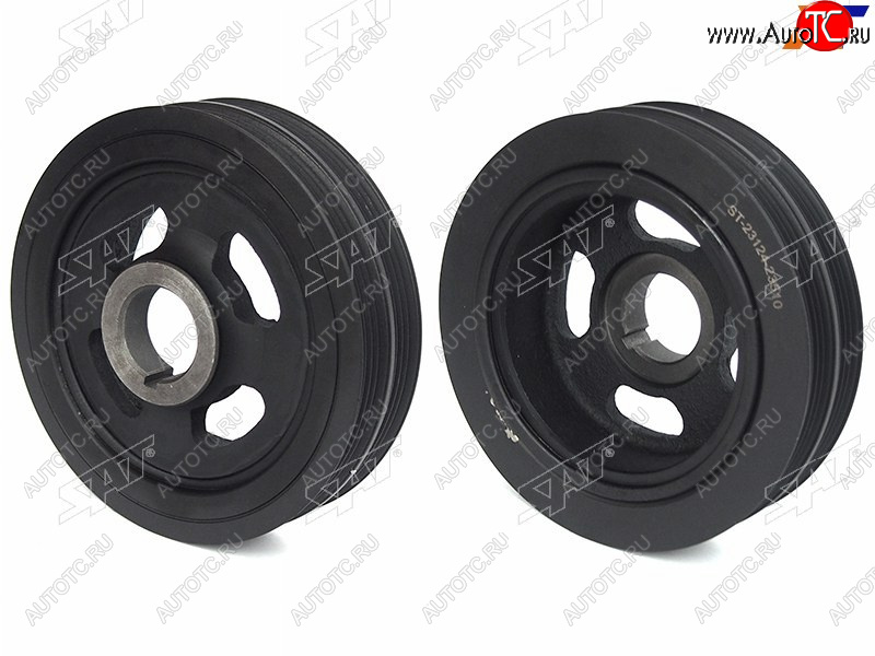 2 399 р. Шкив коленвала HYUNDAI TUCSON 04-10COUPE 01-09ELANTRA 00-06MATRIXLAVITA 01-06TRAJET 00-06 SAT ST-23124-23510  с доставкой в г. Воронеж