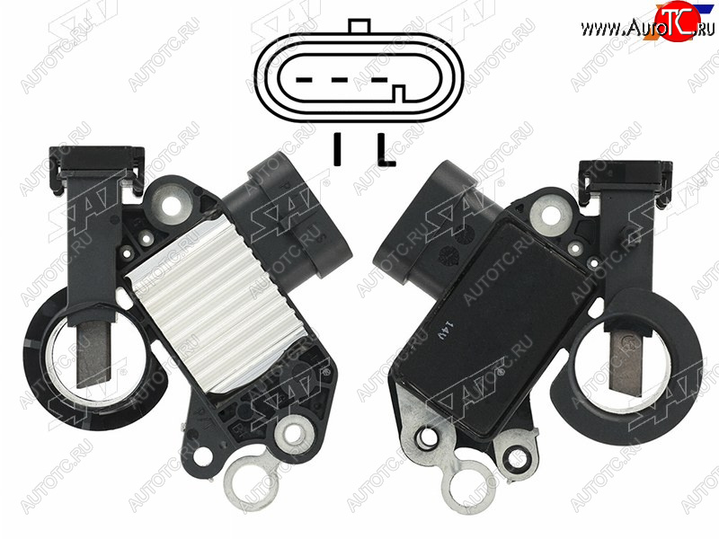 779 р. Реле-регулятор напряжения генератора DAEWOOCHEVROLET LACETTINUBIRA 04-13 F14D3F16D3F18D3 SAT ST-235-0003  с доставкой в г. Воронеж