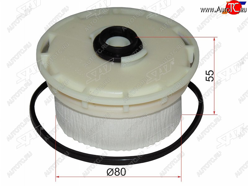 399 р. Фильтр топливный (картридж) TOYOTA LAND CRUISER 200 1VDFTV 07- SAT ST-23390-51070  с доставкой в г. Воронеж