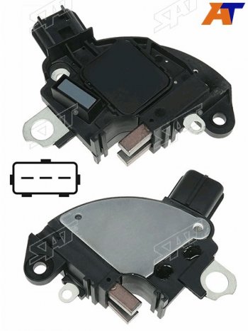 1 099 р. Реле-регулятор напряжения генератора FORD FOCUS 1.4-2.0 98-05 аналог MAGNETI MARELLI                 SAT ST-235-0053  с доставкой в г. Воронеж. Увеличить фотографию 1