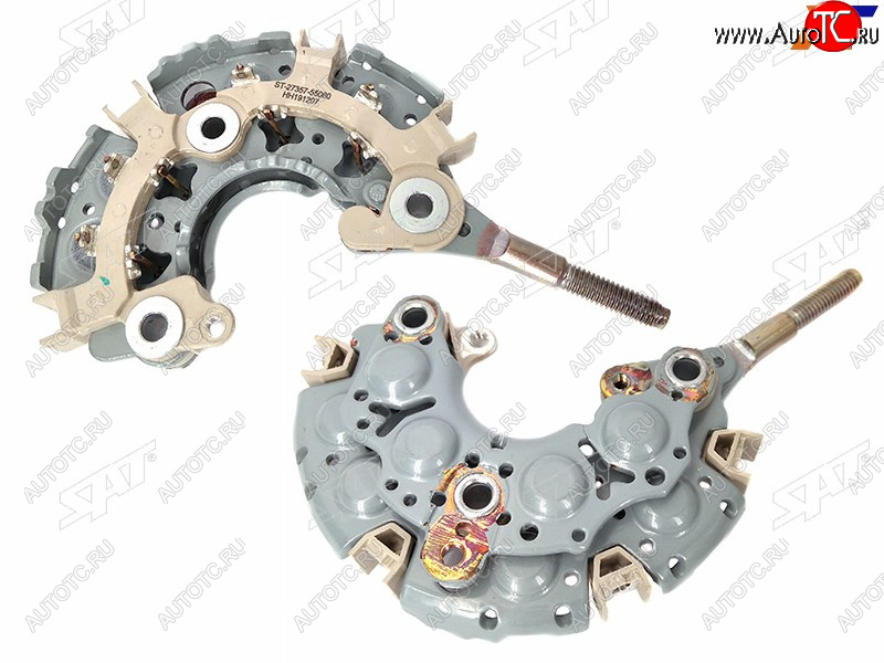 969 р. Диодный мост генератора TOYOTA 2C1FZ3VZ5VZ4AF12NZFE (8 диодов) SAT ST-27357-55080  с доставкой в г. Воронеж
