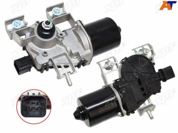 3 099 р. Мотор трапеции стеклоочистителя Hyundai Solaris 17-20  Kia Rio 16-20  Hyundai Accent 17-22 SAT ST-299-0002  с доставкой в г. Воронеж. Увеличить фотографию 1