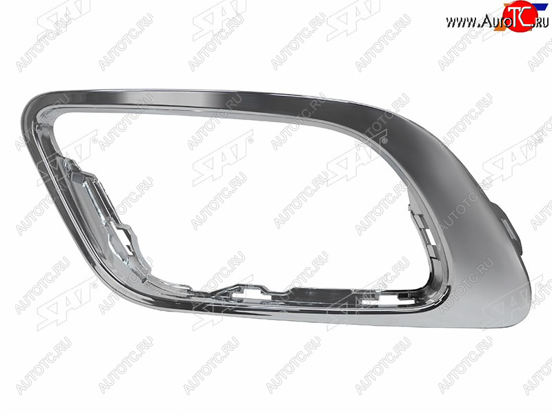 2 299 р. Левый молдинг оправы ПТФ SAT Renault Fluence рестайлинг (2012-2016) (хром)  с доставкой в г. Воронеж