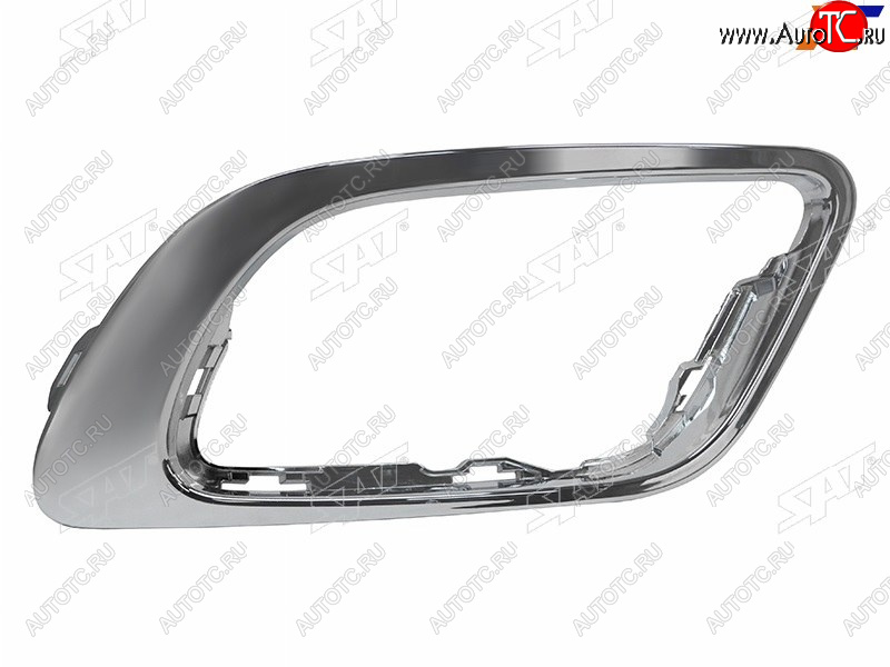 2 299 р. Правый молдинг оправы ПТФ SAT  Renault Fluence (2012-2016) рестайлинг (хром)  с доставкой в г. Воронеж