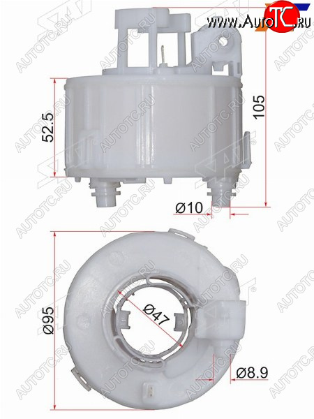 579 р. Фильтр топливный погружной HYUNDAI SOLARIS 10-IX35 10-KIA RIO 10-SORENTO 09- SAT ST-31112-1R000  с доставкой в г. Воронеж