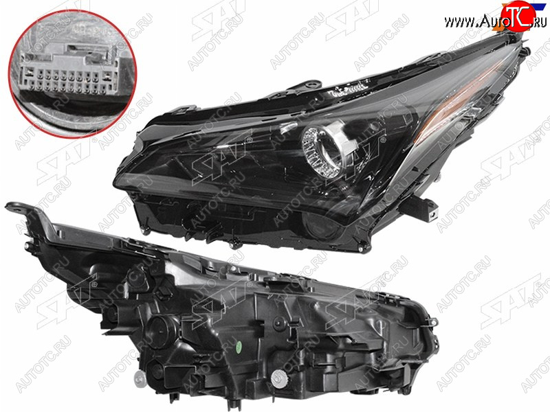 15 999 р. Фара левая (LED, с электрокорректором) SAT Lexus NX200 Z10 рестайлинг (2017-2021)  с доставкой в г. Воронеж