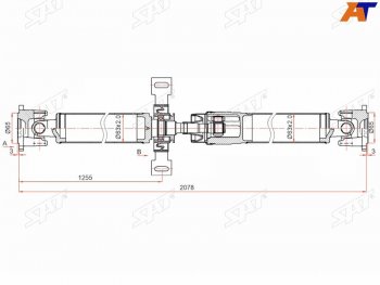 22 599 р. Вал карданный RENAULT DUSTER 10-KAPTUR 16- SAT ST-320003602R  с доставкой в г. Воронеж. Увеличить фотографию 1